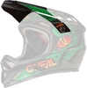 Oneal Backflip Viper Casco Peak,  nero-verde per uomo