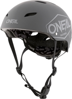 Oneal Dirt Lid Plain Casco da bicicletta per giovani,  grigio,  dimensione M