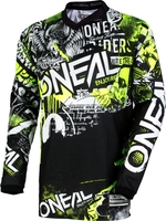 Oneal Element Attack Maglia Motocross Giovanile,  nero-giallo,  dimensione M