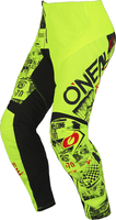 Oneal Element Attack Pantaloni Motocross Giovani,  nero-giallo,  dimensione M