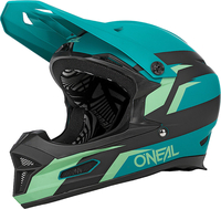Oneal Fury Stage V.22 Casco da discesa,  nero-verde,  dimensione XS