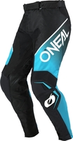 Oneal Hardwear Air Slam Pantaloni da motocross,  nero-turchese,  dimensione 38 per uomo
