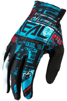 Oneal Matrix Ride Guanti Motocross,  nero-blu,  dimensione L