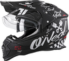 Oneal Sierra Torment Casco Motocross,  nero-bianco,  dimensione 2XL