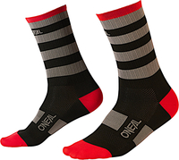 Oneal Stripe V.22 MTB calzini,  nero-grigio-rosso,  dimensione 43 46
