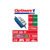 OPTIMATE 1 DUO (TM402-D),  12V/12.8V,  0, 6A,  caricabatterie a 4 stadi per 2-20Ah Std/AGM/GEL/LFP