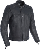 Oxford Hampton Giacca in pelle motociclistica,  nero,  dimensione XL