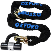 Oxford HD Loop Blocco a catena,  nero,  dimensione 120 cm