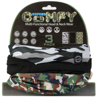 Oxford NW123 Comfy Camo Cuffie,  nero-bianco