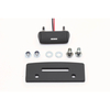 Piastra di montaggio in alluminio HIGHSIDER con piastra di licenza LED light 256-013,  nero
