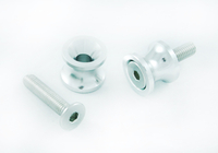 PROTECH Racingadapter M8 argento in alluminio,  argento