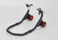 PROTECH supporto stand anteriore in acciaio inox rivestito nero,  nero