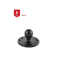 RAM Mounts Arrotondato piastra base (AMPS) - B-ball (1 pollice)
