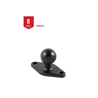 RAM Mounts Piastra di base diamond (trapezoide) - B-ball (1 pollice),  nero