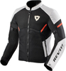 Revit GT-R Air 3 Giacca tessile moto,  bianco-rosso,  dimensione S per uomo