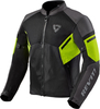 Revit GT-R Air 3 Giacca tessile moto,  nero-giallo,  dimensione 2XL