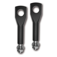 Ritz Alu-Riser Big Bone stile piatto,  nero,  150 mm,  1 1/4 di pollice,  con guida via cavo interna,  nero