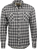 Rokker Carson camicia,  nero-bianco,  dimensione L