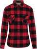 Rokkker Denver Camicia da donna,  nero-rosso,  dimensione L per donne