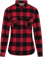 Rokkker Denver Camicia da donna,  nero-rosso,  dimensione M per donne