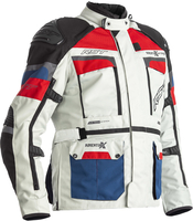 RST Adventure-X Airbag Giacca Tessile Moto,  bianco-rosso-blu,  dimensione M per uomo