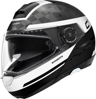 Schuberth C4 Pro Carbon Tempest Casco,  nero-bianco,  dimensione S