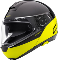 Schuberth C4 Pro Swipe casco,  nero-giallo,  dimensione 2XL