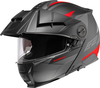 Schuberth E2 Defender Casco,  nero-rosso,  dimensione M per uomo