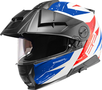 Schuberth E2 Explorer Casco,  bianco-rosso-blu,  dimensione 2XL per uomo
