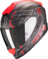 Scorpion EXO 1400 Air Spatium Casco,  nero-rosso,  dimensione XL