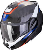 Scorpion Exo-Tech Evo Carbon Rover Casco,  nero-rosso-blu,  dimensione XL