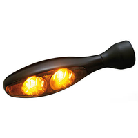 Segnale di svolta Kellermann Micro 1000 , Scuro,  LED,  nero,  vetro colorato,  nero per uomo