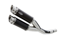 SHARK EXHAUST Track elosato nero alluminio,  nero