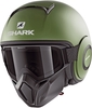 Shark Street-Drak Blank Mat Casco jet,  verde,  dimensione XL