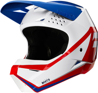 Shift Whit3 Label Race Graphic Casco Motocross per bambini,  bianco-rosso-blu,  dimensione S