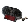 SHIN YO LED taillight con vetro colorato,  SU-UKI GSF 600 Bandit 00-,  GSF 1200 01-,  nero