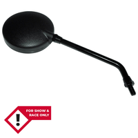 SHIN YO Specchietto retrovisore manubrio,  rotondo,  plastica,  nero