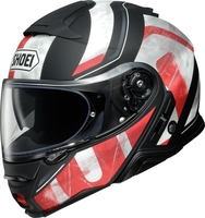 Shoei Neotec 2 Jaunt Casco,  nero-bianco-rosso,  dimensione XS