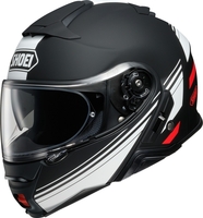 Shoei Neotec 2 Separator Casco,  nero-bianco-rosso,  dimensione XS