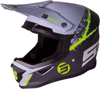 Shot Furious Storm Casco Motocross,  grigio-giallo,  dimensione S