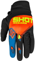 Shot Neon Contact Trust Guanti Motocross,  blu-arancione,  dimensione 3XL