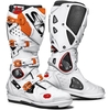 Sidi Crossfire 2 SRS Stivali Motocross,  bianco-arancione,  dimensione 42