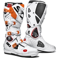 Sidi Crossfire 2 SRS Stivali Motocross,  bianco-arancione,  dimensione 44