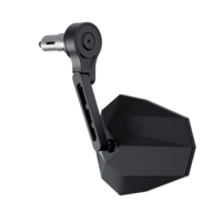 Specchietto retrovisore manubrio HIGHSIDER STEALTH-X5 EVO SHORT,  nero