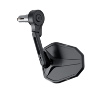 Specchietto terminale manubrio HIGHSIDER VICTORY-SLIM EVO SHORT,  nero