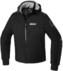 Spidi Armor H2Out Felpa con cappuccio moto,  nero,  dimensione XL per uomo
