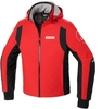 Spidi Armor H2Out Felpa con cappuccio moto,  nero-rosso,  dimensione S