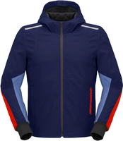 Spidi Armor Light Felpa con cappuccio da moto,  rosso-blu,  dimensione M per uomo