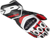 Spidi Carbo 7 Guanti moto,  nero-bianco-rosso,  dimensione L per uomo