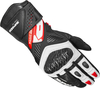 Spidi Carbo Fit Guanti da moto,  nero-bianco-rosso,  dimensione L per uomo